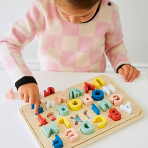 Wooden Rabbit Stacker Toy