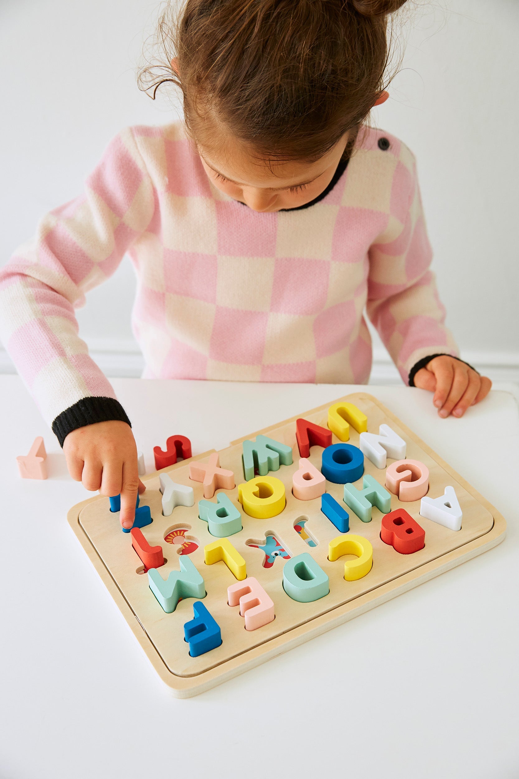 Wooden Rabbit Stacker Toy
