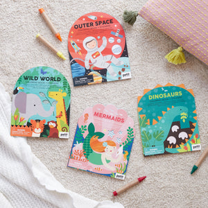 Coloring Book With Stickers: Wild World