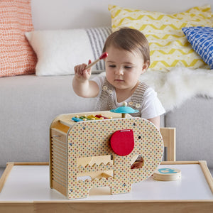 Wooden 5-in-1 Elephant Music Toy